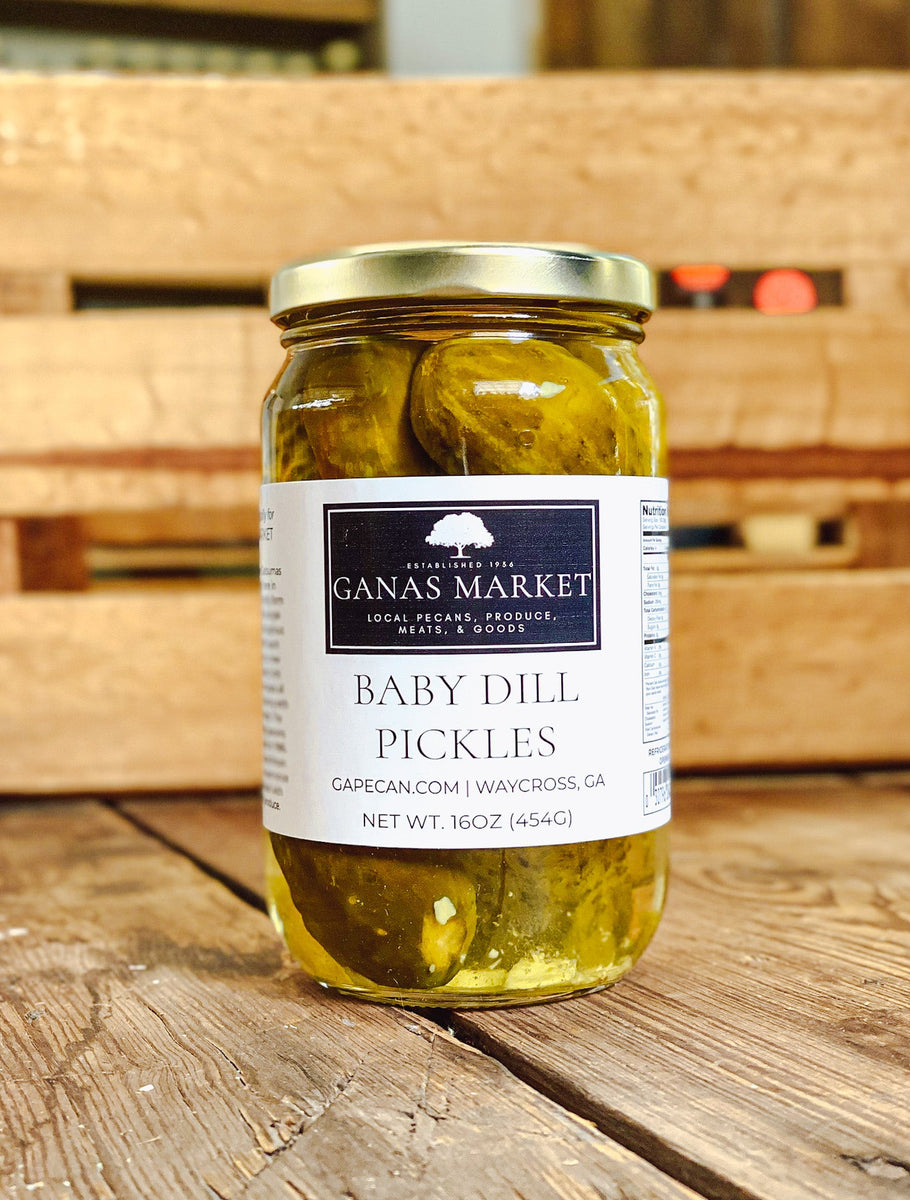 Baby Dill Pickles (16oz.) Ganas Pecan Company