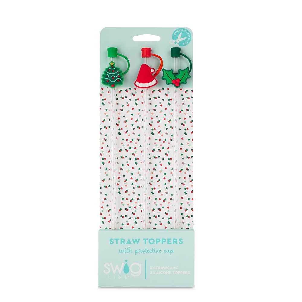 Swig Christmas Sweets Straw Topper Set