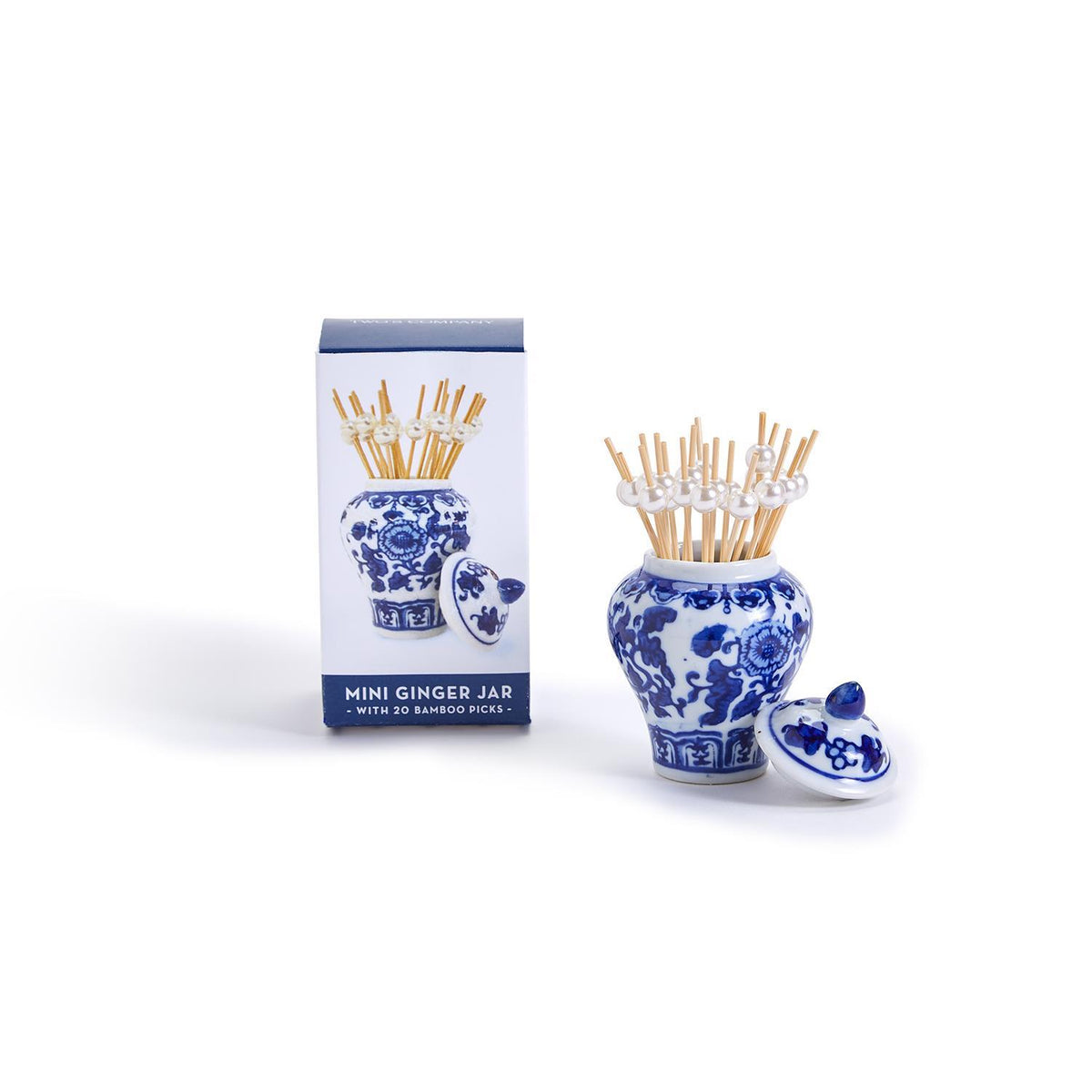 Mini Ginger Jar with Picks (Asst 3 patterns) – Ganas Pecan Company