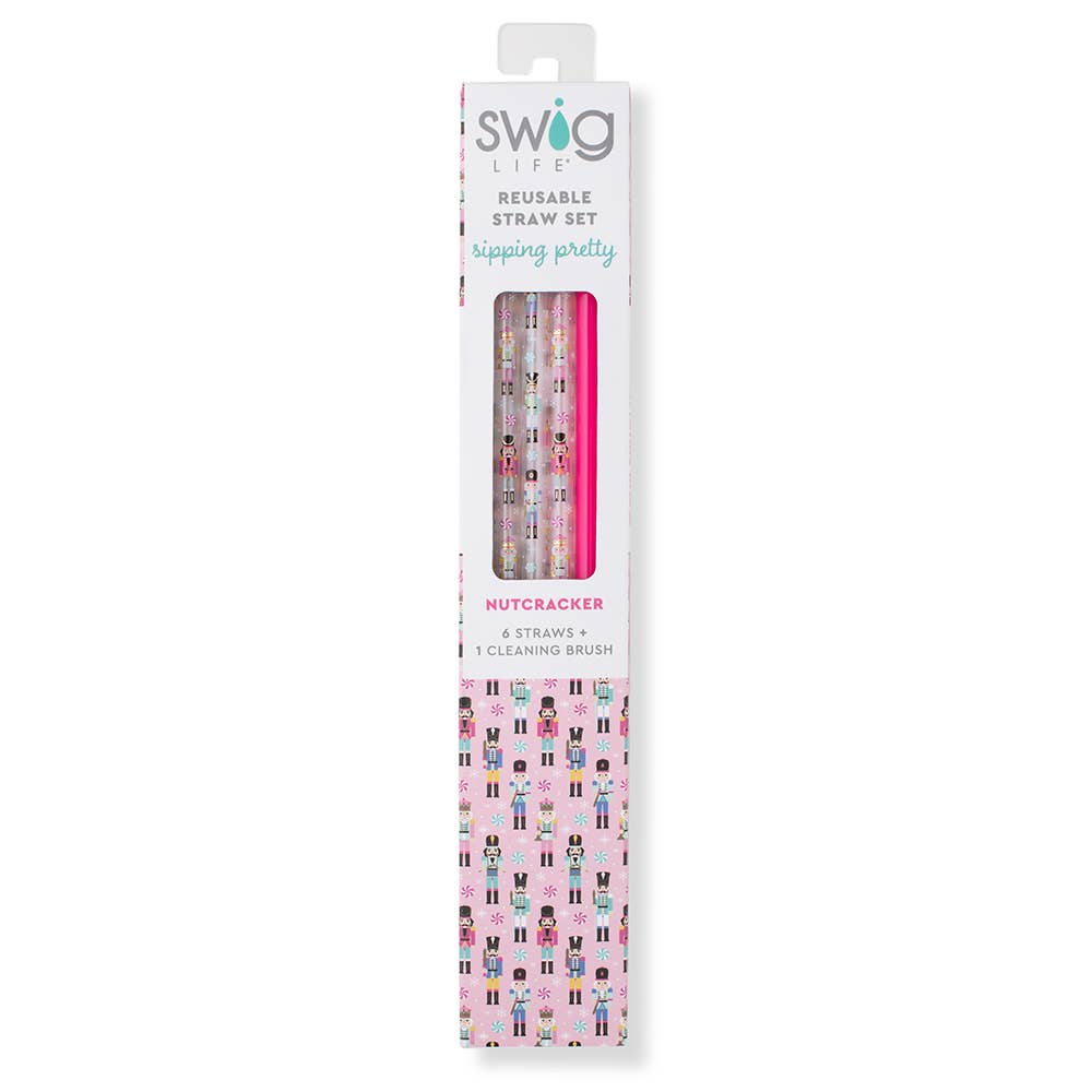 Swig Reusable Straw Set - Oh Happy Day + Pink