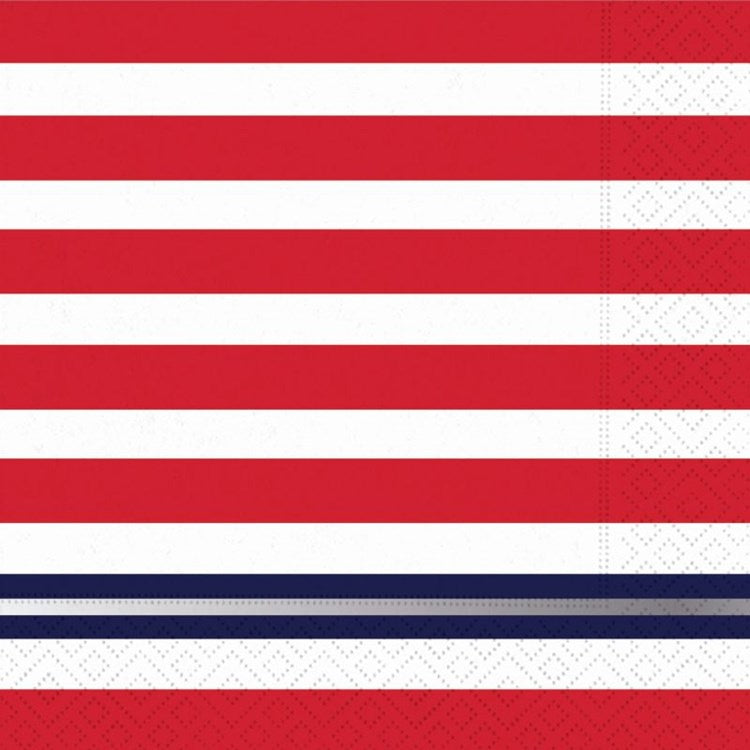 Patriotic-Stars and Stripes Napkin-Luncheon