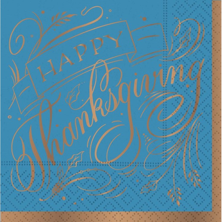 Thanksgiving Elegance Napkin-Beverage