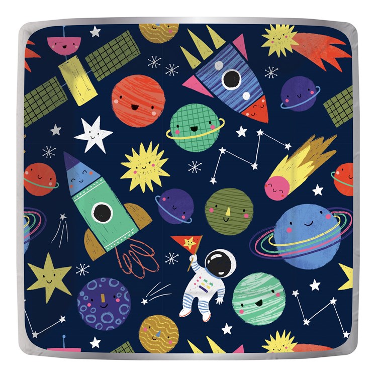 Stellar Space Party Plate-Dinner-Square