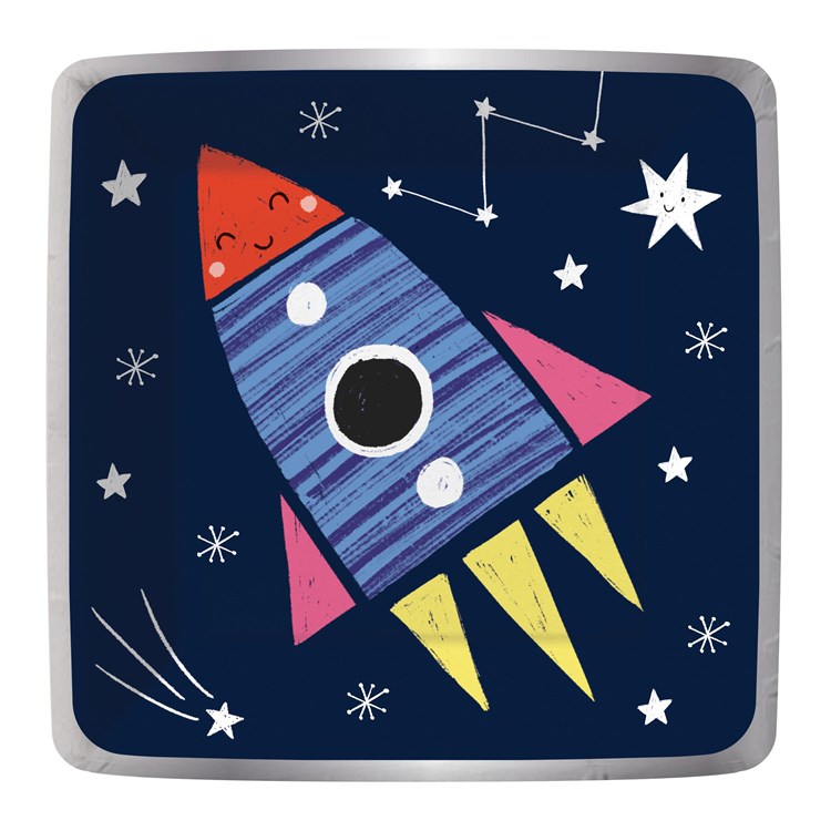 Stellar Space Party Plate-Dessert-Square