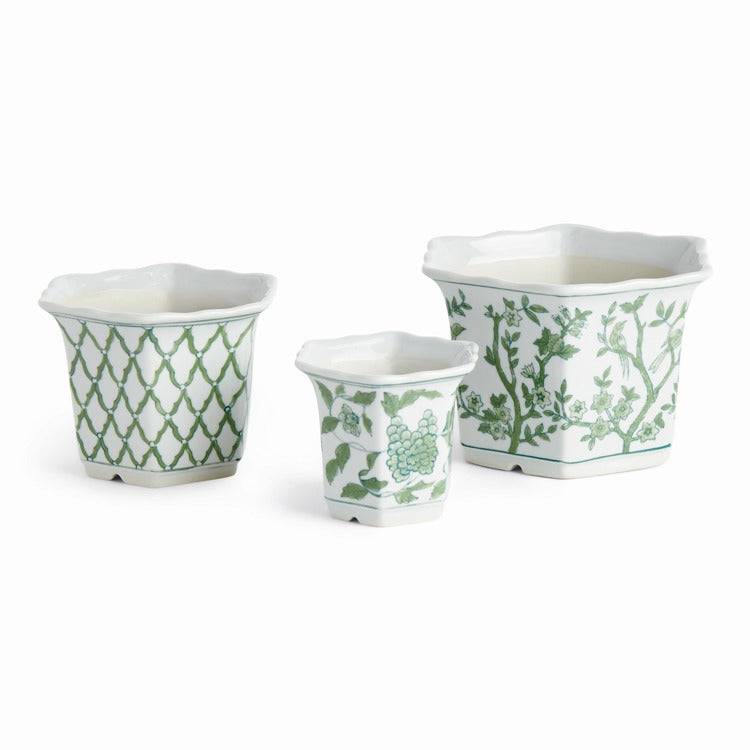 ceramic plant pots set of 3 Imperial Flared Pots, Set of 3
