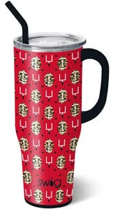 Swig Touchdown Black + Red Mega Mug